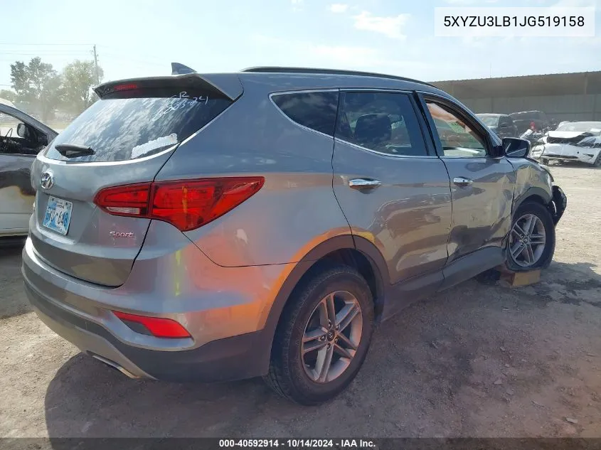 2018 Hyundai Santa Fe Sport 2.4L VIN: 5XYZU3LB1JG519158 Lot: 40592914