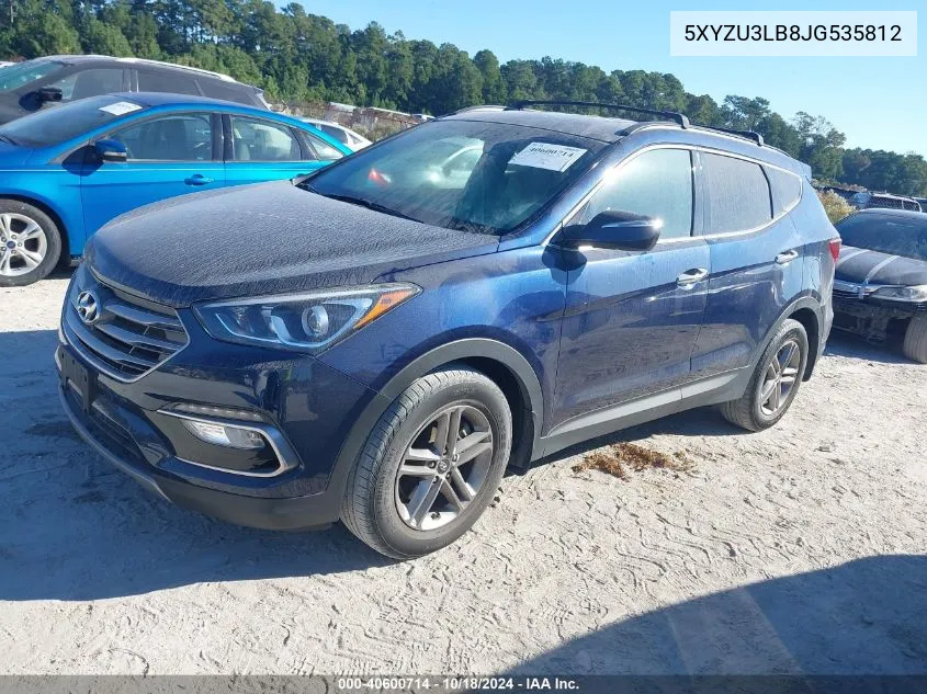 2018 Hyundai Santa Fe Sport 2.4L VIN: 5XYZU3LB8JG535812 Lot: 40600714