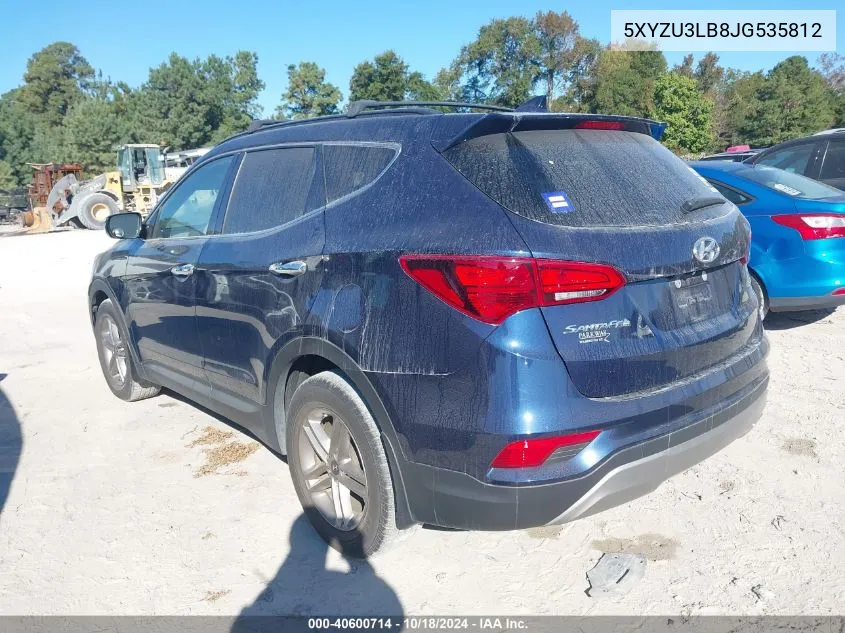 2018 Hyundai Santa Fe Sport 2.4L VIN: 5XYZU3LB8JG535812 Lot: 40600714