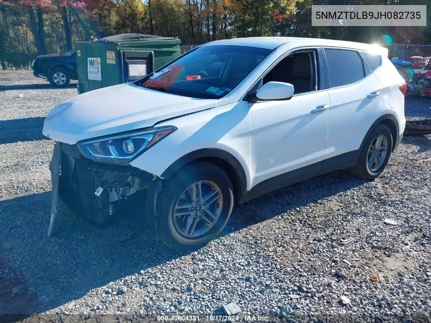 5NMZTDLB9JH082735 2018 Hyundai Santa Fe Sport 2.4L