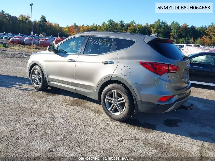 2018 Hyundai Santa Fe Sport 2.4L VIN: 5NMZUDLB8JH064563 Lot: 40607443