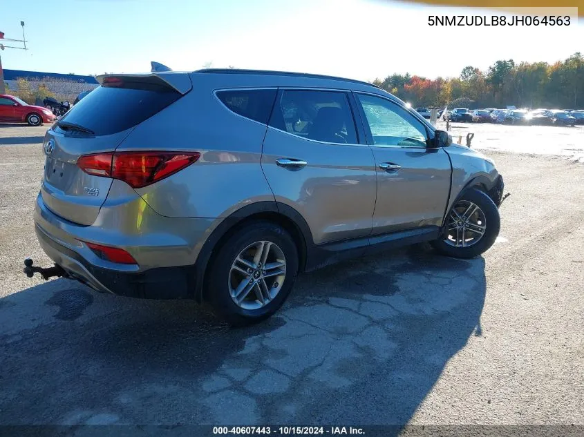 2018 Hyundai Santa Fe Sport 2.4L VIN: 5NMZUDLB8JH064563 Lot: 40607443