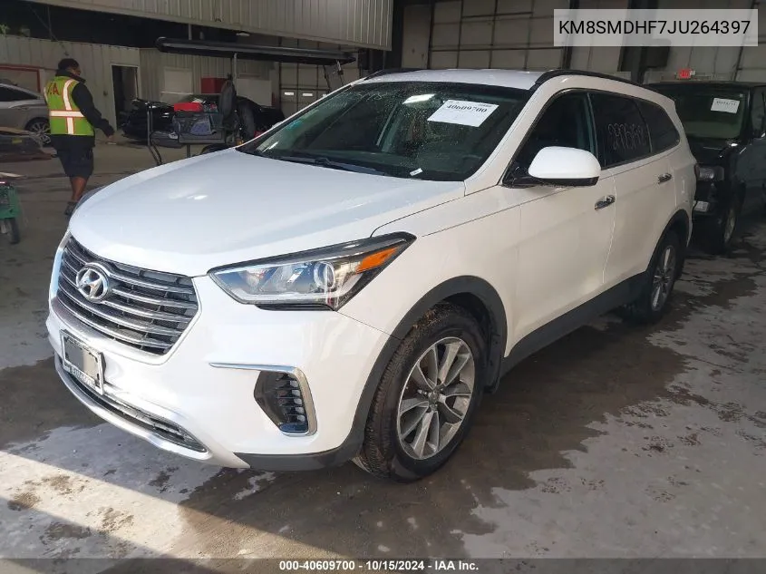 2018 Hyundai Santa Fe Se VIN: KM8SMDHF7JU264397 Lot: 40609700