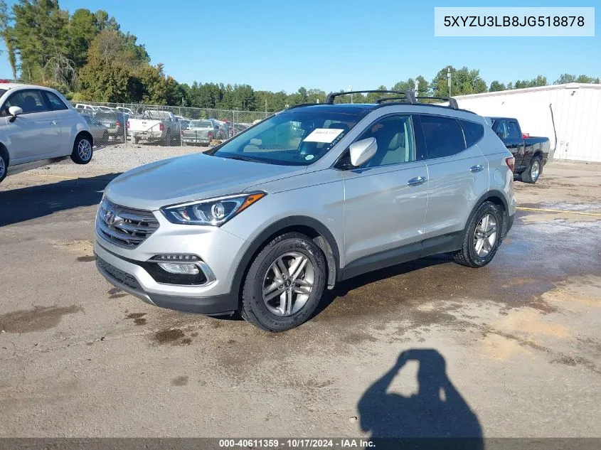 5XYZU3LB8JG518878 2018 Hyundai Santa Fe Sport 2.4L