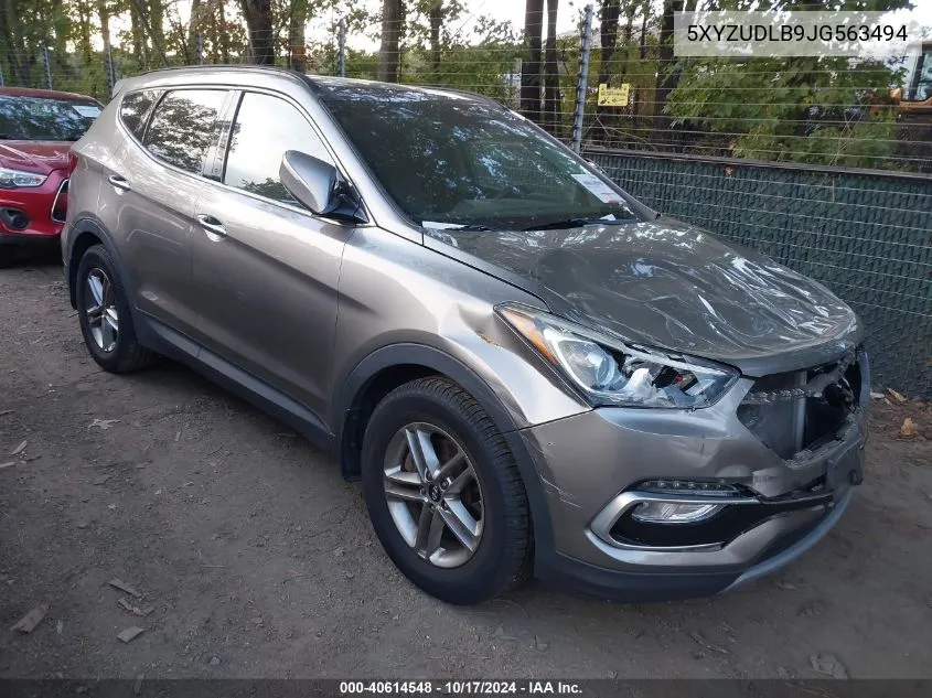 5XYZUDLB9JG563494 2018 Hyundai Santa Fe Sport 2.4L