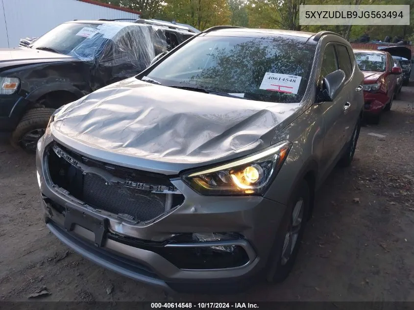 5XYZUDLB9JG563494 2018 Hyundai Santa Fe Sport 2.4L