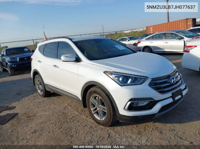 5NMZU3LB7JH077637 2018 Hyundai Santa Fe Sport 2.4L