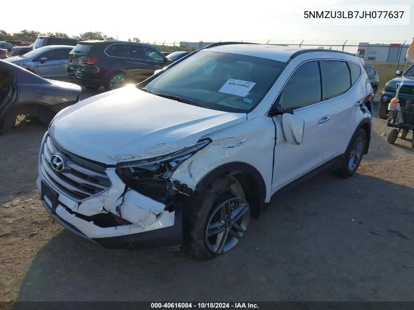 5NMZU3LB7JH077637 2018 Hyundai Santa Fe Sport 2.4L