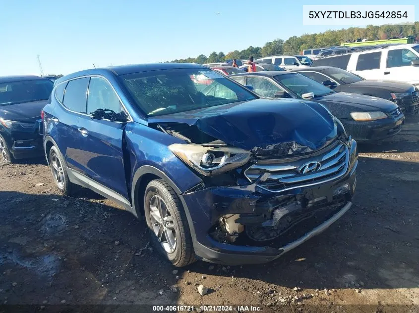 5XYZTDLB3JG542854 2018 Hyundai Santa Fe Sport