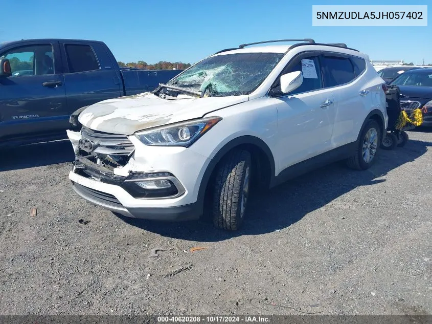 5NMZUDLA5JH057402 2018 Hyundai Santa Fe Sport 2.0T