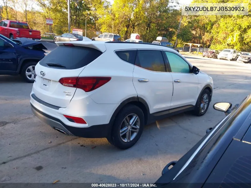 2018 Hyundai Santa Fe Sport 2.4L VIN: 5XYZUDLB7JG530932 Lot: 40628023