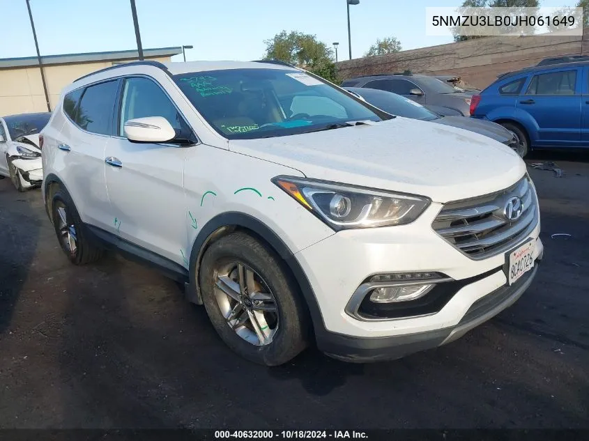 5NMZU3LB0JH061649 2018 Hyundai Santa Fe Sport 2.4L