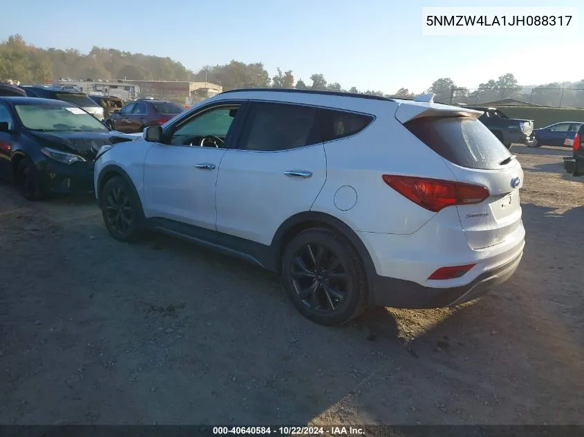 2018 Hyundai Santa Fe Sport 2.0T Ultimate VIN: 5NMZW4LA1JH088317 Lot: 40640584