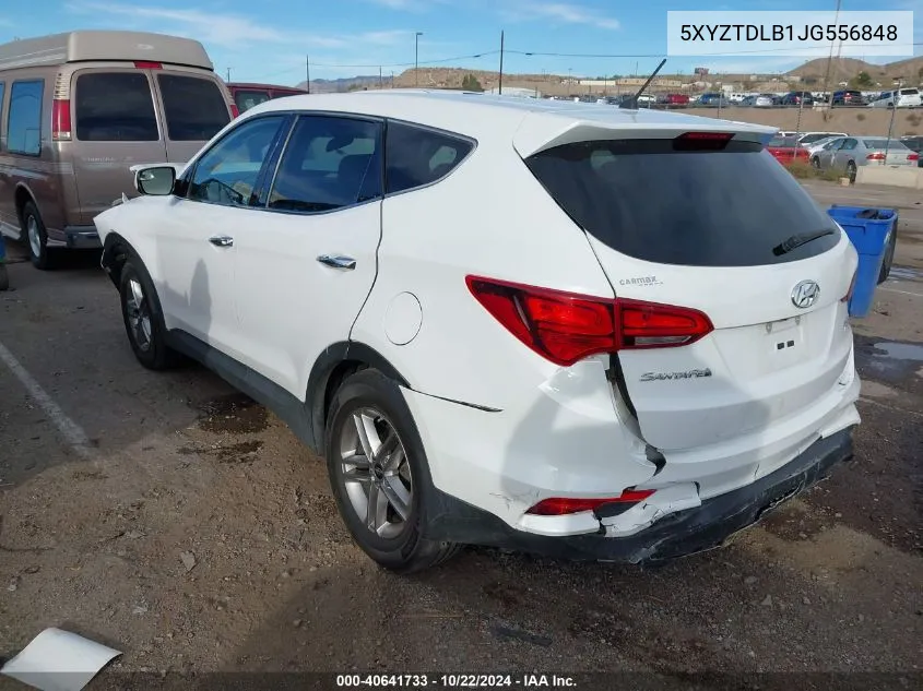 2018 Hyundai Santa Fe Sport 2.4L VIN: 5XYZTDLB1JG556848 Lot: 40641733