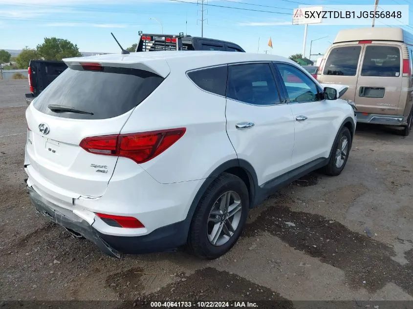 2018 Hyundai Santa Fe Sport 2.4L VIN: 5XYZTDLB1JG556848 Lot: 40641733