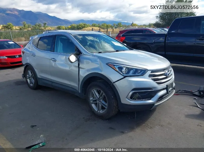 2018 Hyundai Santa Fe Sport 2.4L VIN: 5XYZTDLB6JG572656 Lot: 40643045