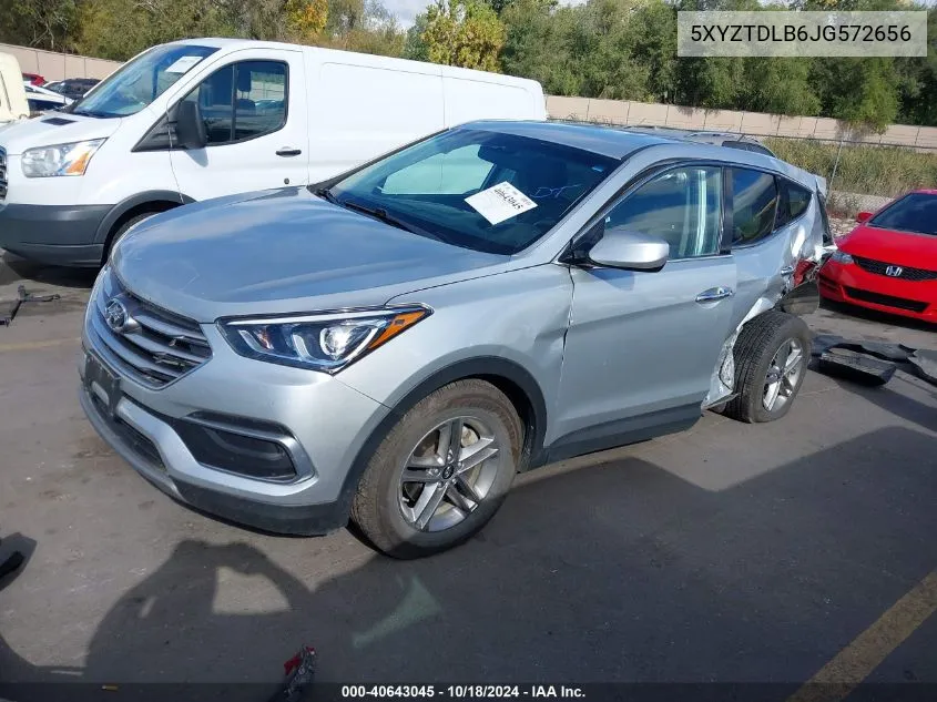 2018 Hyundai Santa Fe Sport 2.4L VIN: 5XYZTDLB6JG572656 Lot: 40643045