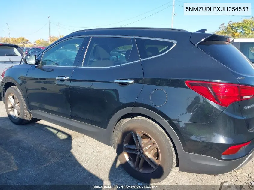 2018 Hyundai Santa Fe Sport VIN: 5NMZUDLBXJH054553 Lot: 40644083