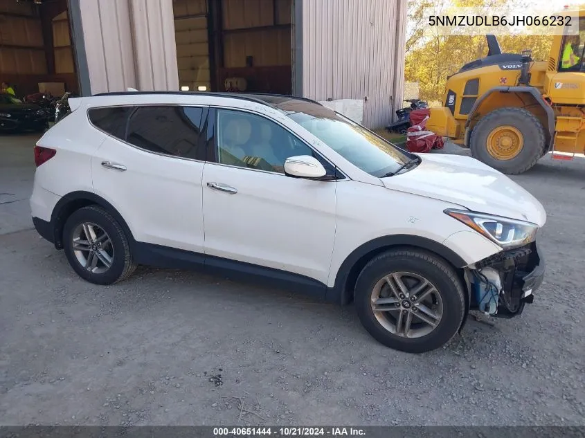 2018 Hyundai Santa Fe Sport 2.4L VIN: 5NMZUDLB6JH066232 Lot: 40651444