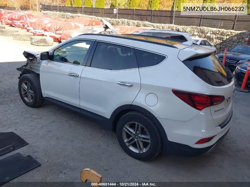 2018 Hyundai Santa Fe Sport 2.4L VIN: 5NMZUDLB6JH066232 Lot: 40651444