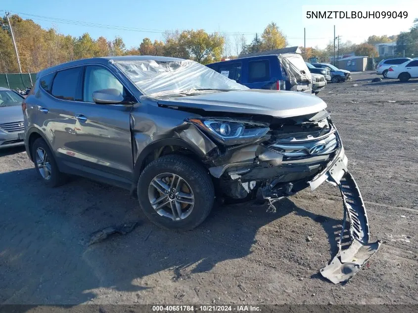 5NMZTDLB0JH099049 2018 Hyundai Santa Fe Sport 2.4L