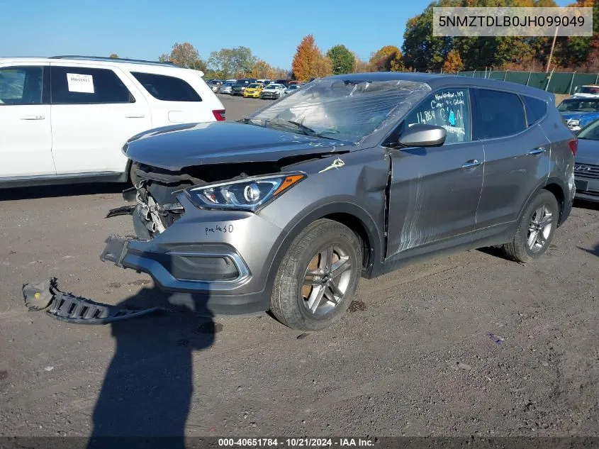 5NMZTDLB0JH099049 2018 Hyundai Santa Fe Sport 2.4L