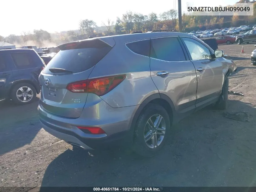 2018 Hyundai Santa Fe Sport 2.4L VIN: 5NMZTDLB0JH099049 Lot: 40651784