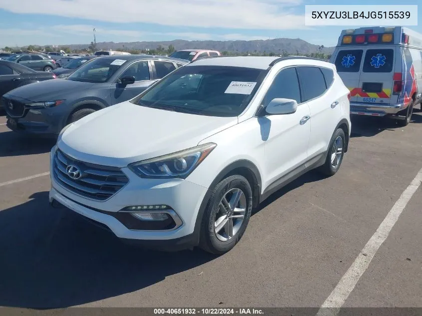 5XYZU3LB4JG515539 2018 Hyundai Santa Fe Sport 2.4L