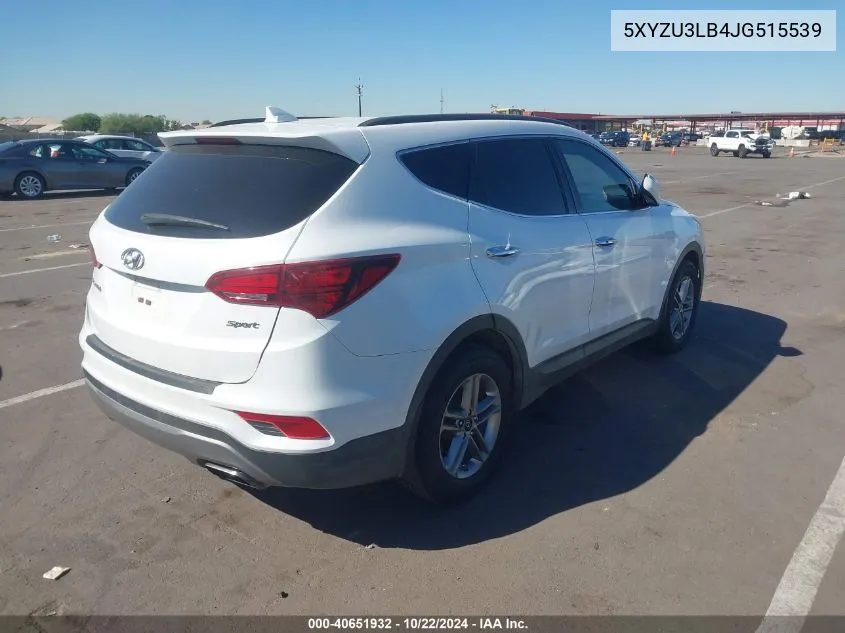 2018 Hyundai Santa Fe Sport 2.4L VIN: 5XYZU3LB4JG515539 Lot: 40651932