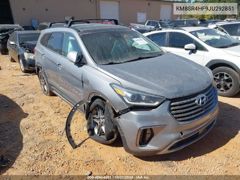 KM8SR4HF9JU292851 2018 Hyundai Santa Fe Se/Limited