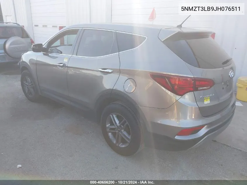 5NMZT3LB9JH076511 2018 Hyundai Santa Fe Sport 2.4L