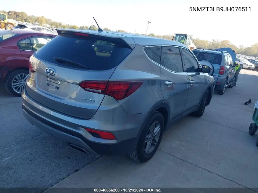 5NMZT3LB9JH076511 2018 Hyundai Santa Fe Sport 2.4L