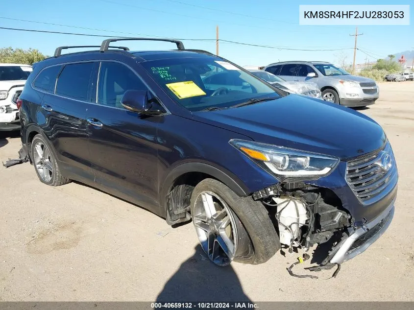 2018 Hyundai Santa Fe Se Ultimate VIN: KM8SR4HF2JU283053 Lot: 40659132