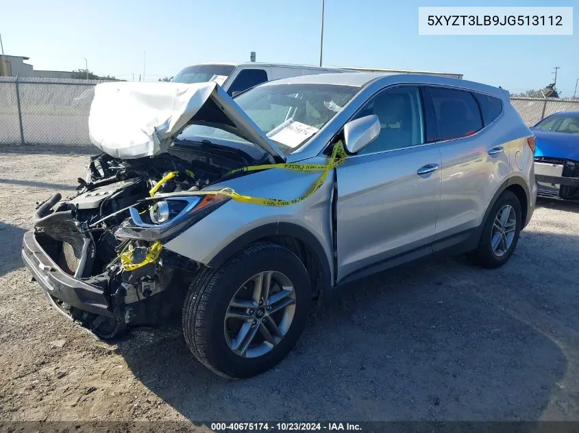 2018 Hyundai Santa Fe Sport 2.4L VIN: 5XYZT3LB9JG513112 Lot: 40675174