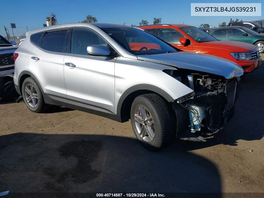 2018 Hyundai Santa Fe Sport 2.4L VIN: 5XYZT3LB4JG539231 Lot: 40714887