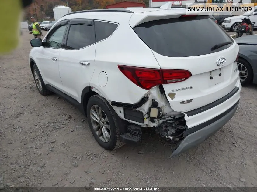 5NMZUDLAXJH085339 2018 Hyundai Santa Fe Sport 2.0T