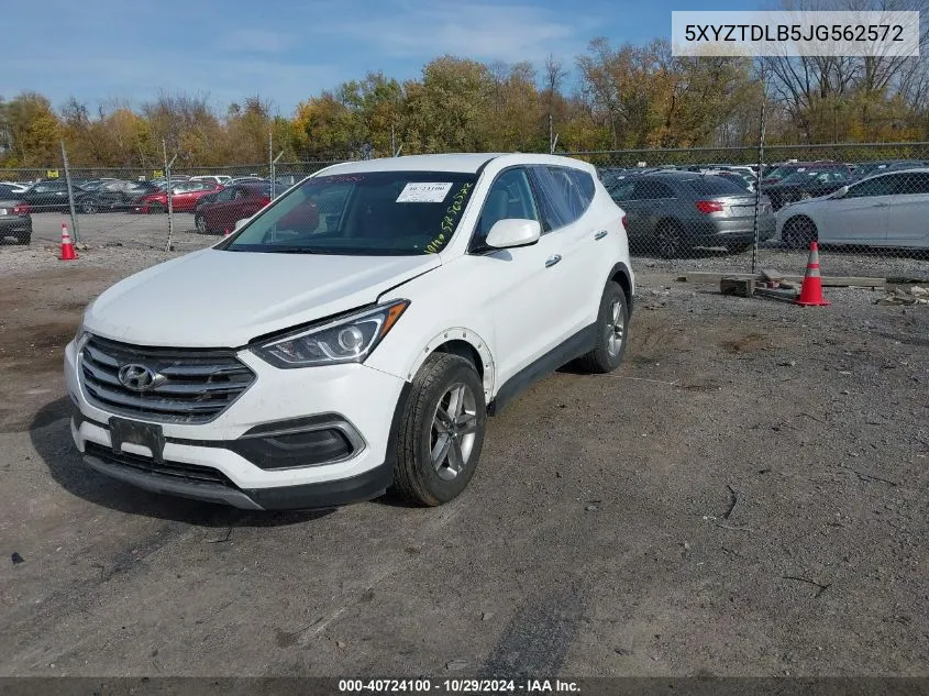 2018 Hyundai Santa Fe Sport 2.4L VIN: 5XYZTDLB5JG562572 Lot: 40724100