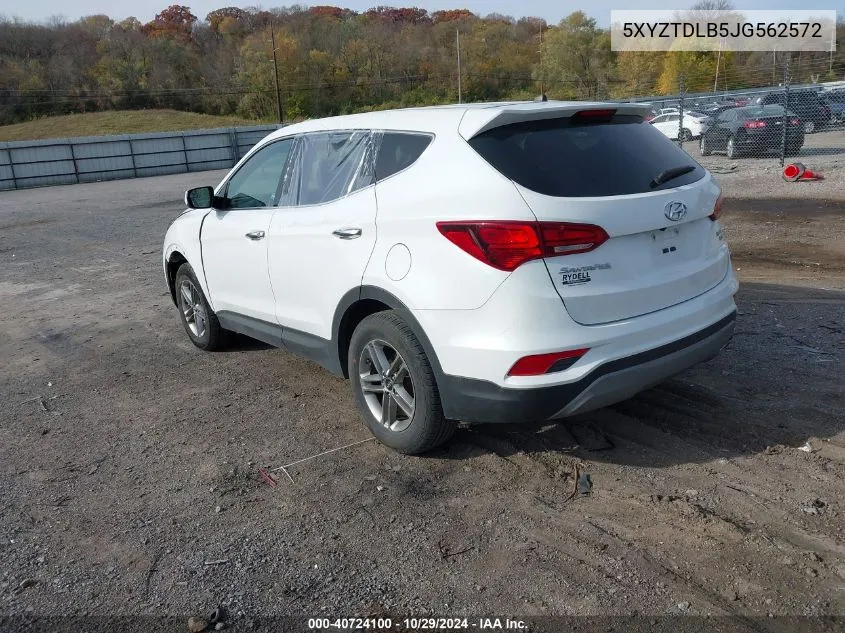 2018 Hyundai Santa Fe Sport 2.4L VIN: 5XYZTDLB5JG562572 Lot: 40724100