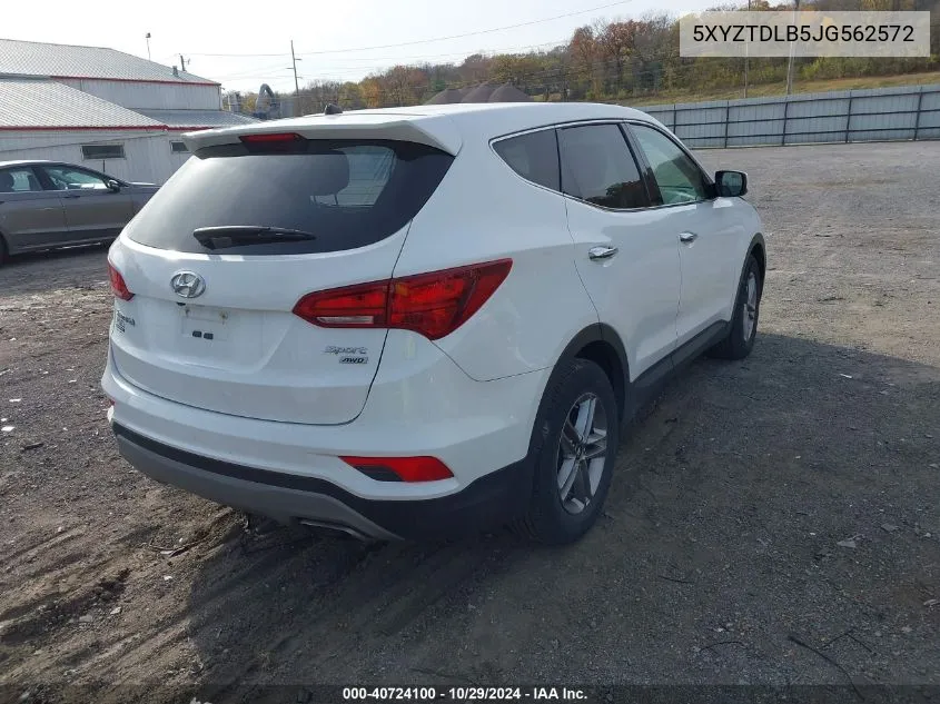 2018 Hyundai Santa Fe Sport 2.4L VIN: 5XYZTDLB5JG562572 Lot: 40724100