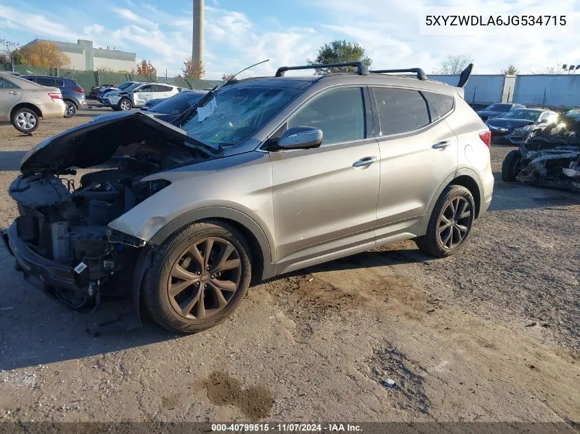 2018 Hyundai Santa Fe Sport 2.0T Ultimate VIN: 5XYZWDLA6JG534715 Lot: 40799515