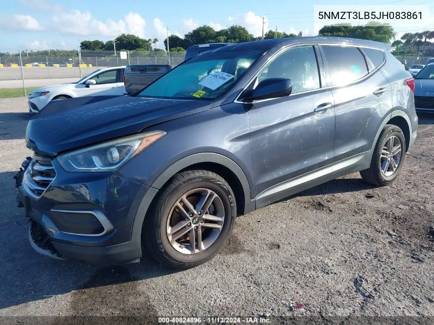 5NMZT3LB5JH083861 2018 Hyundai Santa Fe Sport 2.4L