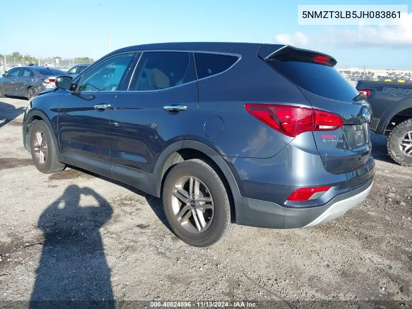 5NMZT3LB5JH083861 2018 Hyundai Santa Fe Sport 2.4L