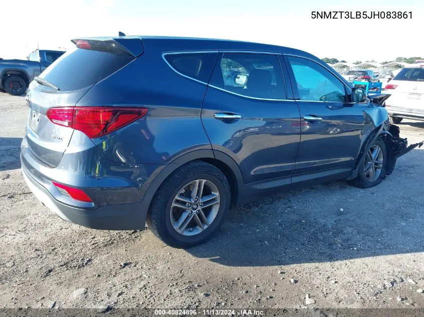 5NMZT3LB5JH083861 2018 Hyundai Santa Fe Sport 2.4L