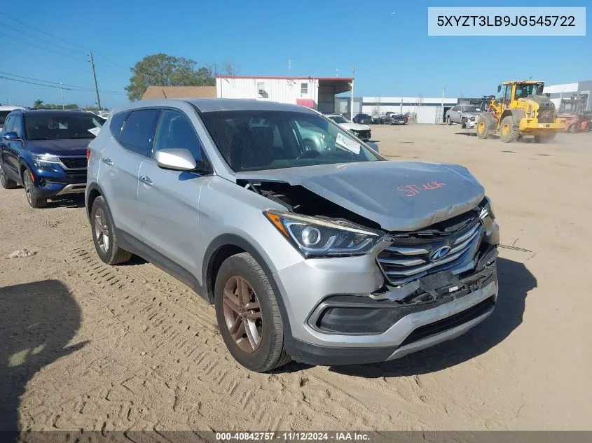 2018 Hyundai Santa Fe Sport 2.4L VIN: 5XYZT3LB9JG545722 Lot: 40842757