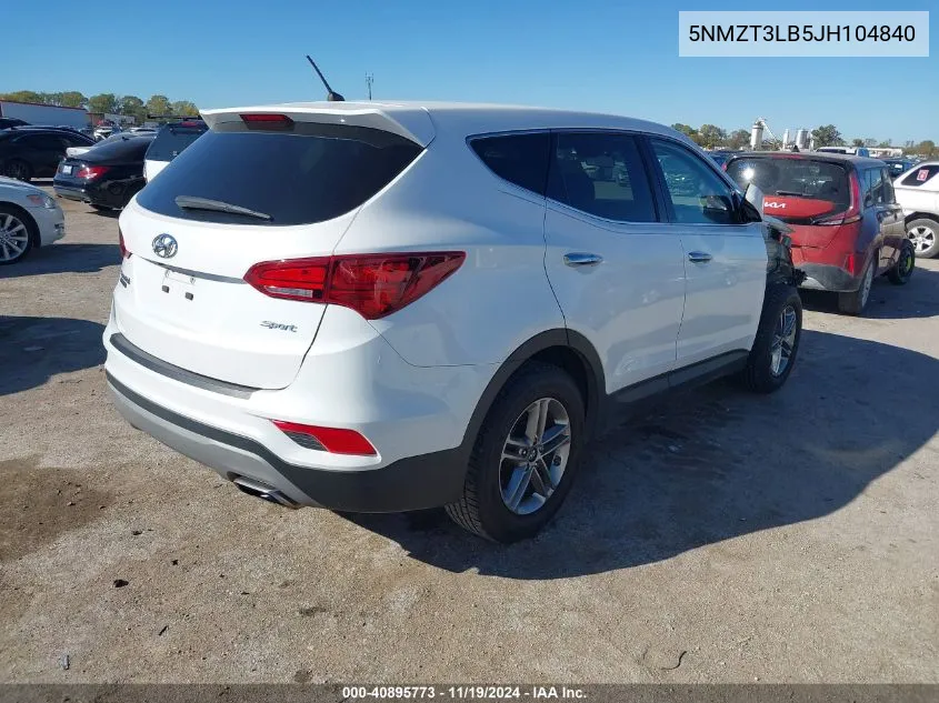 2018 Hyundai Santa Fe Sport 2.4L VIN: 5NMZT3LB5JH104840 Lot: 40895773