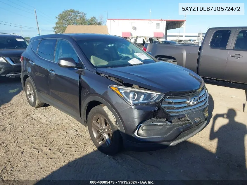 2018 Hyundai Santa Fe Sport 2.4L VIN: 5XYZTDLB7JG572472 Lot: 40905479