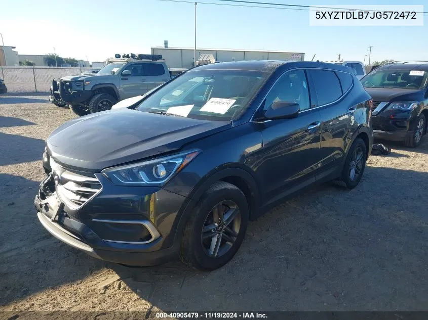 2018 Hyundai Santa Fe Sport 2.4L VIN: 5XYZTDLB7JG572472 Lot: 40905479