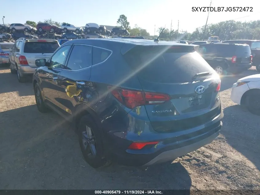 2018 Hyundai Santa Fe Sport 2.4L VIN: 5XYZTDLB7JG572472 Lot: 40905479