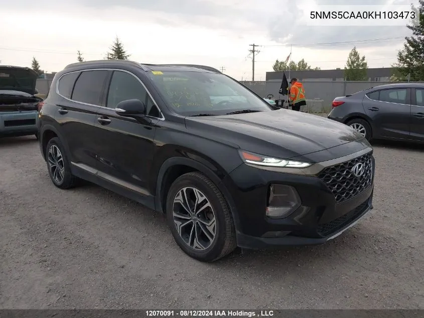 5NMS5CAA0KH103473 2019 Hyundai Santa Fe Limited/Ultimate