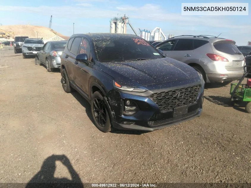 5NMS3CAD5KH050124 2019 Hyundai Santa Fe Sel